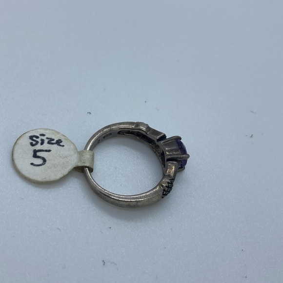 BOGO50 Sterling silver amethyst ring - Picture 3 of 8